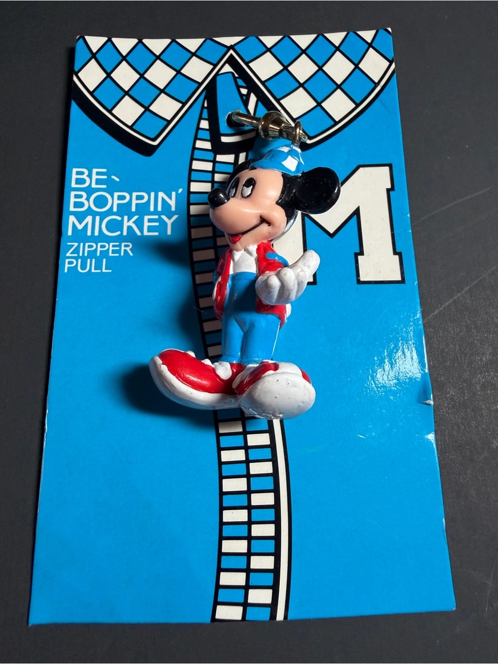 Avon Be-Boppin' Mickey Zipper Pull in Blue, Red, White, Black